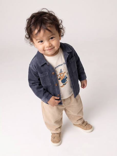 Overshirt for baby grey blue - vertbaudet enfant 