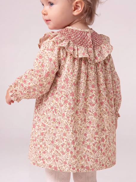 Robe bébé fille manches longues écru - vertbaudet enfant 