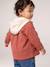 Hooded overshirt for baby terracotta - vertbaudet enfant 