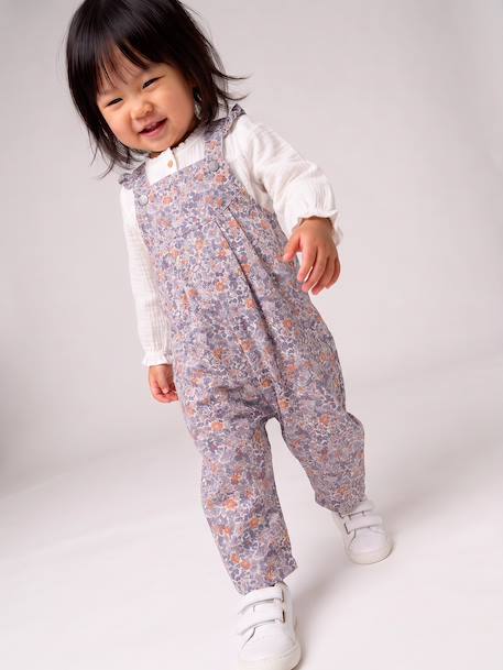 Dungarees for baby girls blue - vertbaudet enfant 