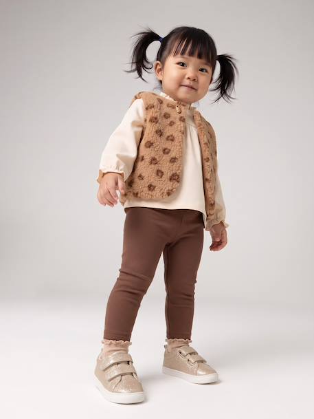 Ensemble 3 pièces bébé fille noisette - vertbaudet enfant 