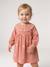 Long-sleeved dress for baby girls apricot - vertbaudet enfant 