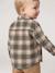 Chequered Flannel Shirt for Babies khaki+navy blue - vertbaudet enfant 
