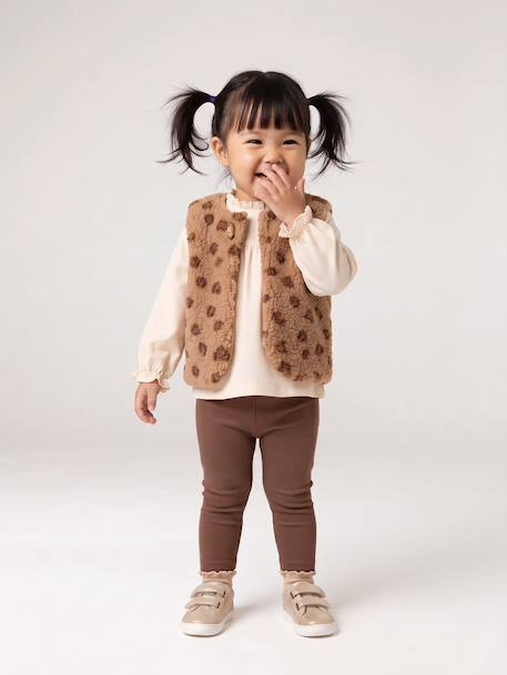 Ensemble 3 pièces bébé fille noisette - vertbaudet enfant 