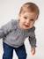 Long-sleeved blouse for baby girls grey blue - vertbaudet enfant 