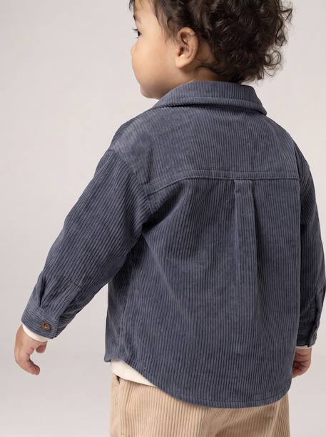 Overshirt for baby grey blue - vertbaudet enfant 