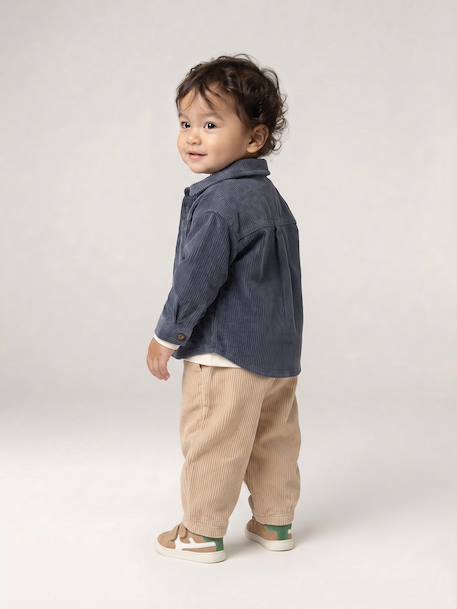 Corduroy trousers for baby boys beige - vertbaudet enfant 