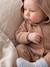 Long-sleeved hooded playsuit for baby boys beige - vertbaudet enfant 