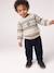 Pull bébé garçon manches longues beige chiné - vertbaudet enfant 