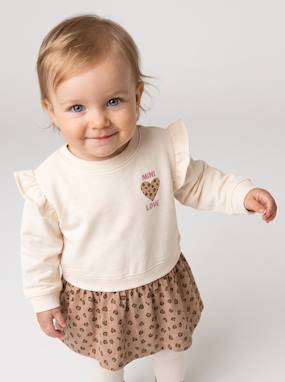 Robe bébé fille manches longues - vertbaudet enfant