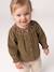 Corduroy blouse for baby girls olive - vertbaudet enfant 