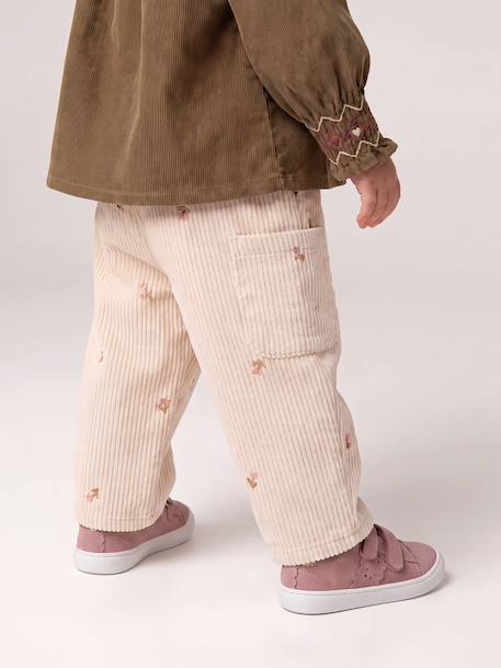 Balloon trousers for baby girls vanilla - vertbaudet enfant 