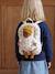 Sac à dos porte poupon jaune+noir - vertbaudet enfant 