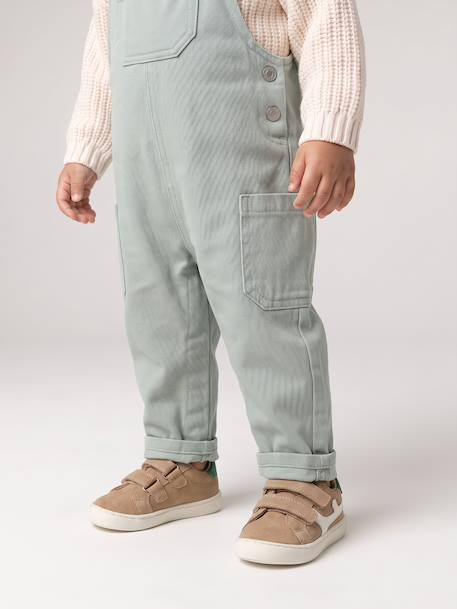 Dungarees for baby sage green - vertbaudet enfant 