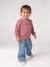 Wide-leg jeans with small embroidered hearts denim grey+stone - vertbaudet enfant 