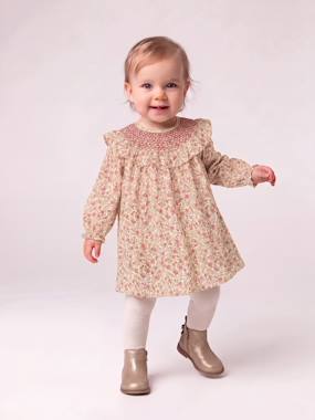 Long-sleeved dress for baby girls - vertbaudet enfant