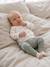 Newborn long-sleeved baby vest cappuccino+ecru+sage green - vertbaudet enfant 