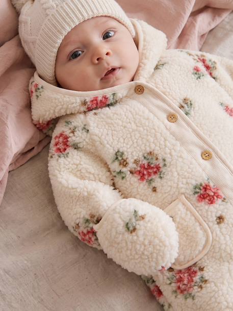 Newborn snowsuit for baby vanilla - vertbaudet enfant 