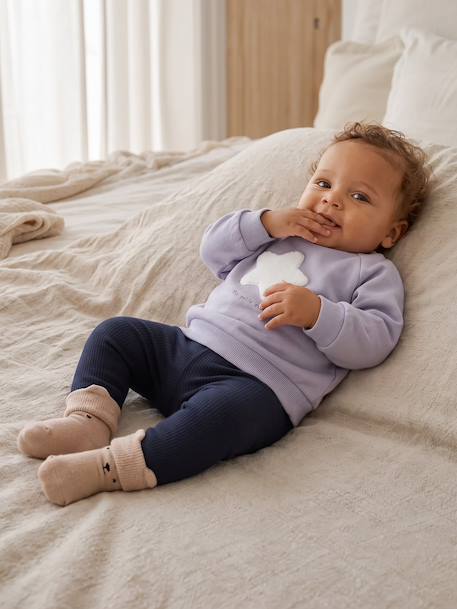 Sweatshirt for newborn sky blue - vertbaudet enfant 