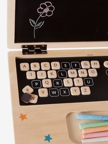 Ordinateur portable en bois FSC® noir - vertbaudet enfant 