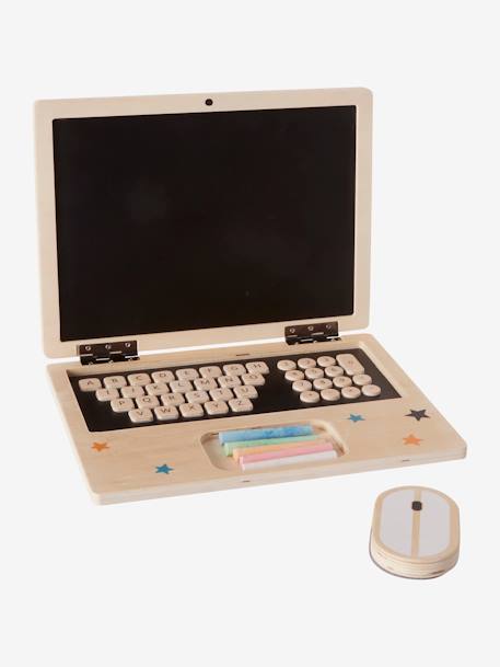 Ordinateur portable en bois FSC® noir - vertbaudet enfant 