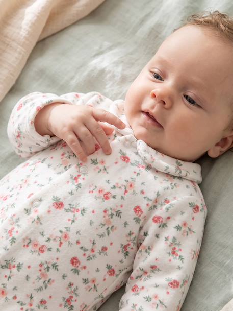Lot de 2 dors-bien bébé ouverture devant cappuccino+rose pâle+vert sauge - vertbaudet enfant 