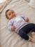 Sweat bébé ouverture dos bleu ciel - vertbaudet enfant 