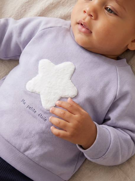 Sweatshirt for newborn sky blue - vertbaudet enfant 