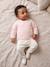 Wrap-Over Cardigan in Wool & Cotton for Babies cappuccino+marl beige+pale pink+sage green+white - vertbaudet enfant 