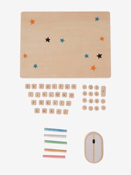 Ordinateur portable en bois FSC® noir - vertbaudet enfant 