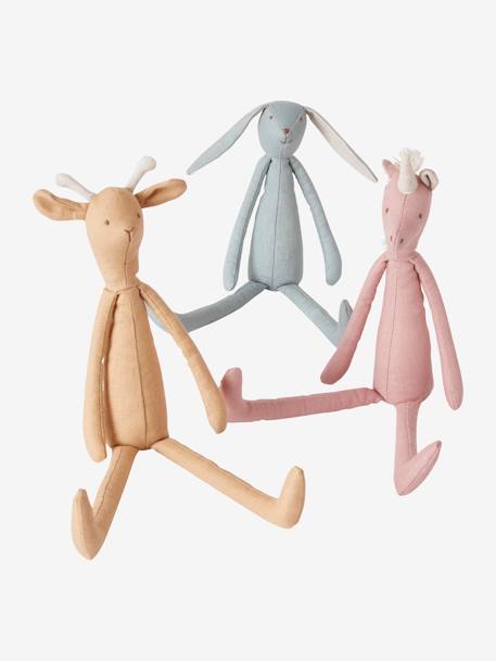 Trio de poupées en lin multicolore - vertbaudet enfant 