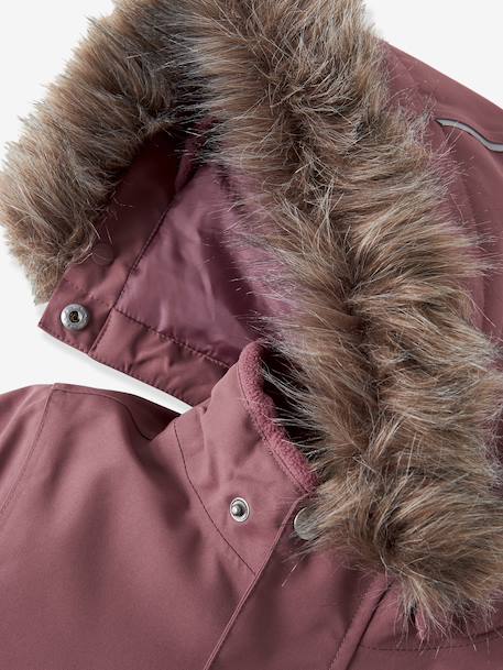 Combinaison de neige doublée polaire enfant NAME IT bleu foncé+mauve - vertbaudet enfant 