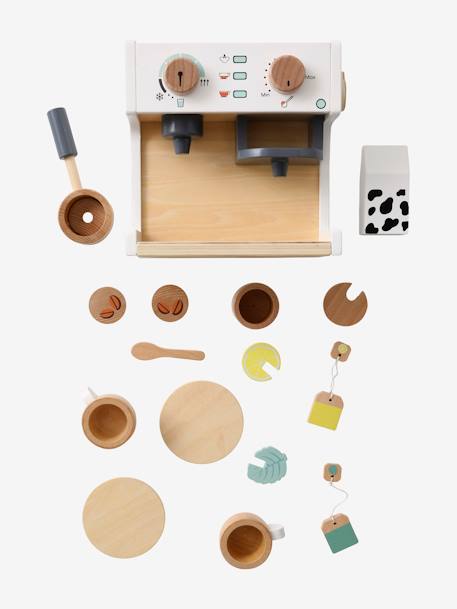 Coffee & Tea Machine in Wood - Wood FSC® Certified NO COLOR - vertbaudet enfant 