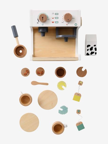 Machine à café et à thé en bois FSC® multicolore - vertbaudet enfant 