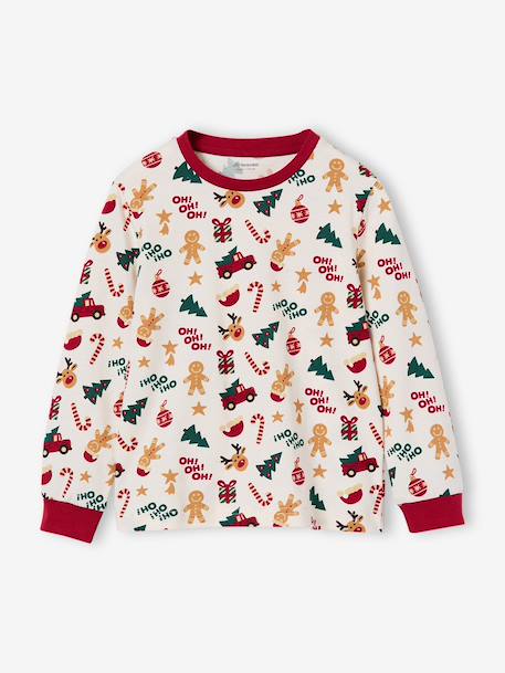 Christmas pyjamas for boys ecru - vertbaudet enfant 