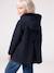 Woollen Fabric Coat with Hood marl beige+navy blue - vertbaudet enfant 