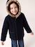 Hooded coat for girls camel+navy blue - vertbaudet enfant 