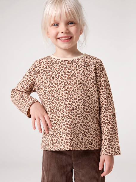 T-shirt manches longues fille blush+vanille - vertbaudet enfant 