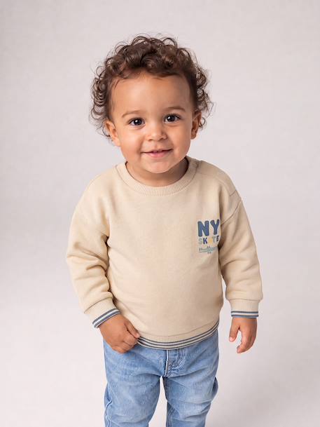 Ensemble sweat et jean bébé garçon vanille - vertbaudet enfant 
