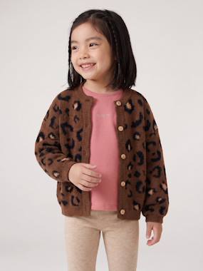 Gilet fille motif maille mousseuse - vertbaudet enfant