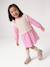 2-in-1-Effect Shirt Dress ecru+marl grey+navy blue - vertbaudet enfant 