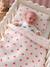 Blanket + Pillow for Dolls, in Cotton Gauze caramel+printed pink+rose+White+yellow - vertbaudet enfant 