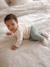 Newborn long-sleeved baby vest cappuccino+ecru+sage green - vertbaudet enfant 