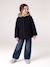 Hooded coat for girls camel+navy blue - vertbaudet enfant 