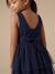 Dress and cardigan set for girls navy blue - vertbaudet enfant 