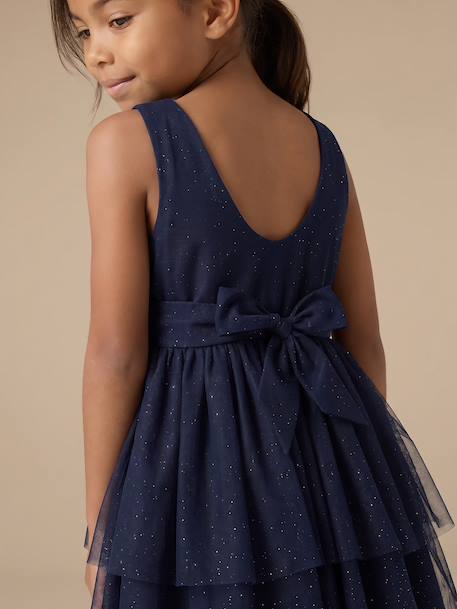 Ensemble robe et gilet enfant fille marine - vertbaudet enfant 