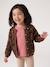 Knitted Cardigan with Animal Pattern, for Girls brown+chocolate+ecru+green - vertbaudet enfant 