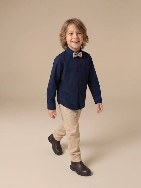 Chemise manches longues garçon marine - vertbaudet enfant 