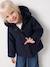 Woollen Fabric Coat with Hood marl beige+navy blue - vertbaudet enfant 