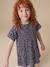 Girl's velvet and sequin dress red+rose+silver - vertbaudet enfant 